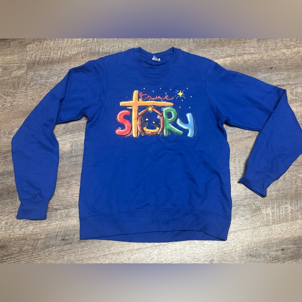 New True Story sweatshirt, size S.